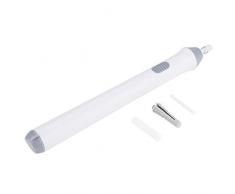 Kit de Gomme à Crayon Automatique Gomme électrique avec 22 Recharges de Gomme à Effacer pour le Dessin, la Peinture(White)