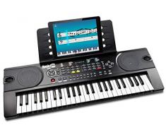 Rockjam 49 Touche Clavier Piano avec LAutocollant Note Lutrin de Partitions pour Piano Alimentation et Simplement LApplication de Piano