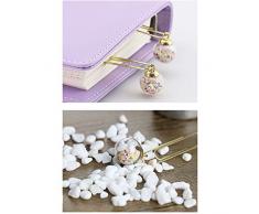 Milopon Trombones Fantaisie en Métal avec Pendentif Pinces Papier Créative Décoration Accessoires Pour Enfant Scolaire Bureau 5pcs