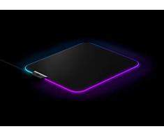 SteelSeries QcK Prism Cloth - Tapis de souris de jeu en tissu - Éclairage RVB 2 zones - Taille M