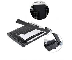 Coocheer Massicot A4 Rogneuse Guillotine Massicot Cisaille Personnelle 10 Feuilles Noir