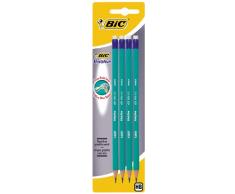 BIC Evolution Original avec Gomme Crayons à Papier - HB, Blister de 4