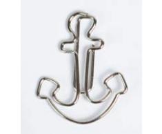 Lot de 11 trombones de bureau avec motif ancre, décoration ou marque-page PaperClip C027 Pince à courrier I Paper Clips, pince à courrier ou marque, bureau ou maison