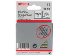 Bosch 1609200389 Agrafe à dos étroit Type 55 résinée 6 x 1,08 x 19 mm 1000 pièces