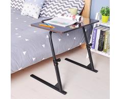 SogesHome Table réglable pour ordinateur portable 80 cm Noir