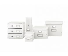 Leitz Wow Click & Store 60480001 Bloc de Classement à 3 Tiroirs A4 Blanc