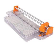 Fiskars Massicot rotatif ProCision A4, Ã45 mm 30 cm - A4, Avec système de double rail, Orange/Blanc, 1015748