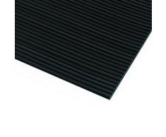 Defender 85970 Tapis de protection avec Câble en caoutchouc cannelé 0,7 x 10 m Noir