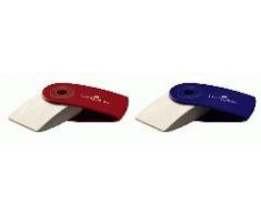 Faber-Castell 182411 gomme à effacer - gommes à effacer (Bleu, Rouge, 2 pièce(s))