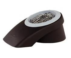 Durable 771301 Vegas Paper Clip Box Pot à Trombones Magnétique + 100 Trombones Noir/Gris