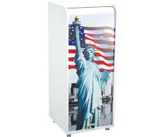 Caisson mobile à rideau - ORGA 110 - New-York - Statue de la Liberté - Blanc