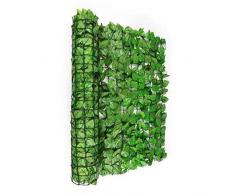 blumfeldt Fency Bright Leaf - Clôture Pare-Vue, Clôture Brise-Vue, Paravent, Montage Simple et Rapide, Grillage métallique enrobé de Plastique, Attaches Vertes incluses, Hêtre Vert Clair