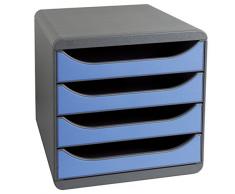 Exacompta 310779D - Big-Box Classic Module de Classement - Gris Souris/Bleu Glacé