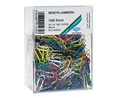 Wedo 900100099 Trombones 26 mm Assorties en métal laqué Lot de 1000