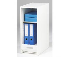 Simmob - Caisson de Rangement Blanc à Rideau - Coloris - Tour Eiffel 750 751