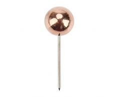Goupille en plastique de punaise de marquage de goupille de punaise décorative de la boule 200pcs décorative(Rose Gold)