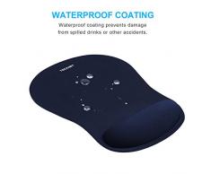 TECKNET Tapis de Souris, Confort avec Repose-Poignet Ergonomique