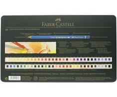 Faber-Castell 110060 Crayon de couleur Polychromos boîte métal de 60 pièces