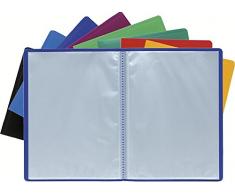 Porte vues prolypropylene souple pochettes grainees opaque 120 vues - a4
