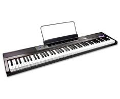 Rockjam 88 Débutant Touche Clavier Piano Piano Numérique avec Fullsize Clés Semiweighted Autocollant Lutrin Note de Piano Alimentation et Haut-Parleurs Intégré
