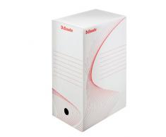 Esselte Boîte à Archive Standard, 150 mm, A4, Lot de 5, Boîte Transfert, Carton Ondulé Sans Acide, Blanc, 23608