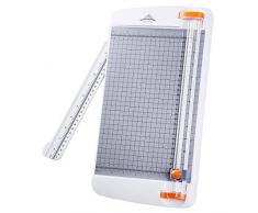 Jielisi A4 Massicot 12 Pouces Règle Titane Guillotine Coupe Papier avec Sécurité Système Remplaçable Lame Couper Coupon, Papier dartisanat, Etiquette et Photo (909-2B)