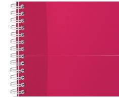 Oxford Réf N002935 Office Lot de 5 Cahier Couverture plastique Reliure intégrale 90 g/m² Ligné 180 pages A5 Couleurs assorties