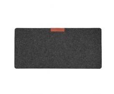 NoBrand Modern Keyboard Mouse Pad Computer Desk Table Mat Pad Carpet Wool Felt Mousepad Mice Cushion for PC Laptop Computer 60x30cm 30 * 60 cm Gray