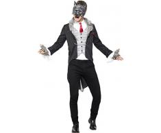 Thème Animaux pour homme Bureau Fancy Party robe deluxe Big Bad Wolf complet pour femme - gris - poitrine 117 cm- 122 cm