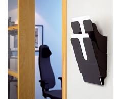 Durable 1709008 Flexiplus Présentoir Mural Composé de 2 Corbeilles Format A4 Portrait Coloris Noir
