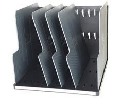 Exacompta Ecoblack Module de classement 30 x 28,80 x 25,50 cm Noir/Gris Souris