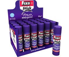 Grafoplas FIXO Stick Magique - Colle bâton, 24 unités, 20 gr, Couleur Violet
