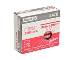 Rapid Agrafes Strong 24/6, Longueur 6 mm, 2000 Agrafes, Agrafe jusqu’à 30 feuilles, Fil robuste, 11700245