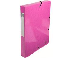 Exacompta 59924e 24 x 32 iderama Boîte d'archives (dos 40 mm - Rose