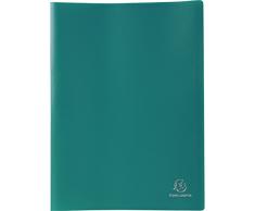 Exacompta - Réf 8543E - Un Protège Document Soudé en Polypro Souple Opaque 3/10ème 24x32 80 Vues Vert