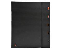 Exacompta - Réf. 85434E - Exaview Protège-documents rigide à Spirales 40 pochettes/ 80 vues Exactive - Polypropylène - Noir