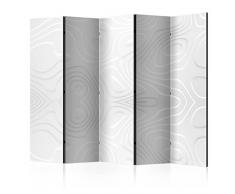 murando Paravent 3D 225x172 cm Une Seule Côté Impression sur Toile intissée 100% Opaque Foto Paravent Décoratif en Bois avec Interieur Impression Home Office Blanc a-B-0059-z-c