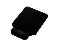 ELECOM-Japan Brand- Mouse Pad with Wrist Rest/Gel Type/Ergonomic/Reduce Wrist Fatigue/Anti Skid/Precise Control Black MP-GELBK