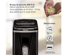 Fellowes 4074101 Destructeur de Documents 450M - 9 Feuilles Micro-Coupe