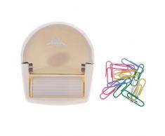 F Fityle Distributeur de Trombones avec Roue Magnétique Clips Fournitures de Bureau
