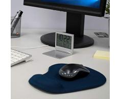 TRIXES Tapis de Souris avec Repose-Poignet en Gel Confort pour PC Bleu foncé