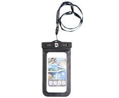 Etui étanche Universel pouvant contenir des Smartphones Tablettes Appareils Photo Documents et Objets de valeur - Protège de l’Eau Poussière Sable Neige. (Noir Petit 17.5cmx10.5cm pour Ecran 6 Pouces)
