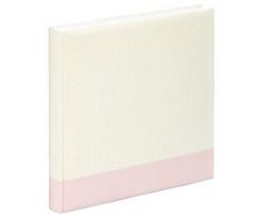 Hama Album Photo Filigrana (album grand format, 30 x 30 cm, 80 pages, pour 320 photos au format 10 x 15 cm) Rose Pastel