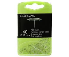 Boite de 40 punaises linicolor - hauteur de pointe 7mm - 10mm de diametre