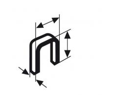 Bosch 1609200375 Agrafe à dos étroit type 55 résinée 6 x 1,08 x 28 mm, 1000 pièces