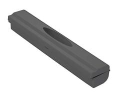 WENKO 86678100 Distributeur de Film Alimentaire Perfect Cutter, Gris (Anthracite), Plastique, 38 x 5,2 x 6,7 cm