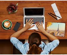 PEDEA Tapis de Souris - Fond caoutchouté pour adhérence Parfaite, Parisian Sunset