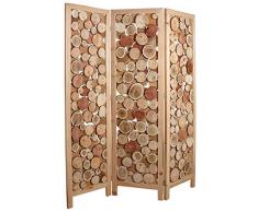 AubryGaspard Paravent en rondin de Bois