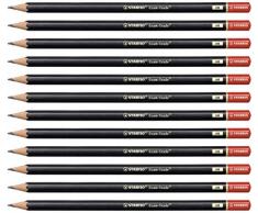 Stabilo Lot de 12 crayons de papier HB Exam Grade