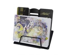 Porte-Livre en Métal Tablette Support Lecture/Ipad/Livre de Recette Décor Artistique Réglable 6 Positions Pupitre de Lecture Lutrin de Musique Chevalet Présentoir Book Holder Planche à Composition